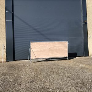 Claie bois structure galvanisée