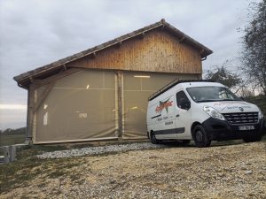 fermeture brise vent
